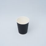 اكواب ورقية مموج اسود  8 اونز