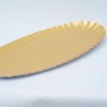 صحن حلا مستطيل ذهبي 180*240